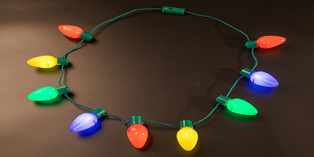 How to wear a Light up Christmas Necklace